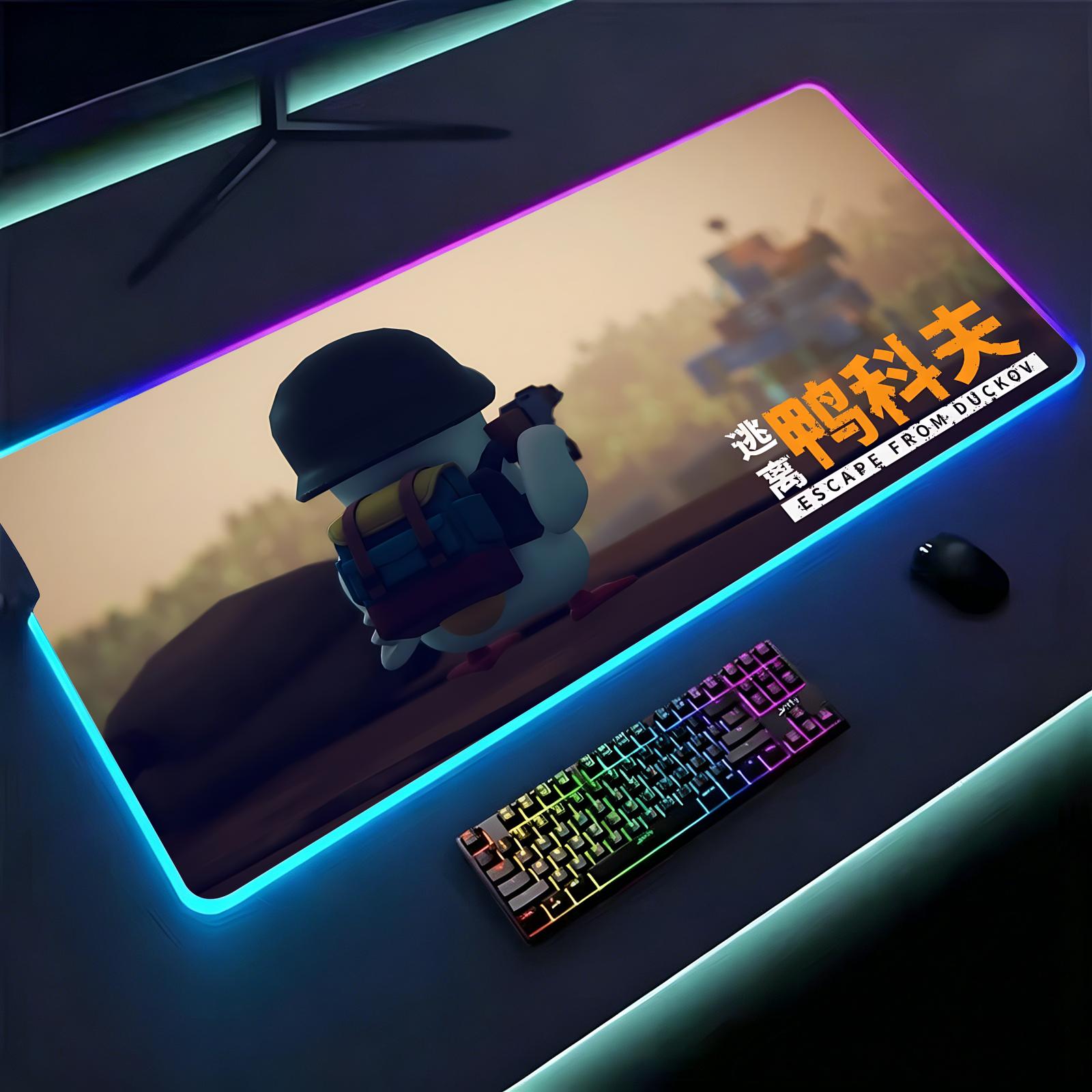 Mouse Pad Extended Rgb - Großes Esports-Gaming-Mauspad mit RGB-Hintergrundbeleuchtung, glatte, weiche