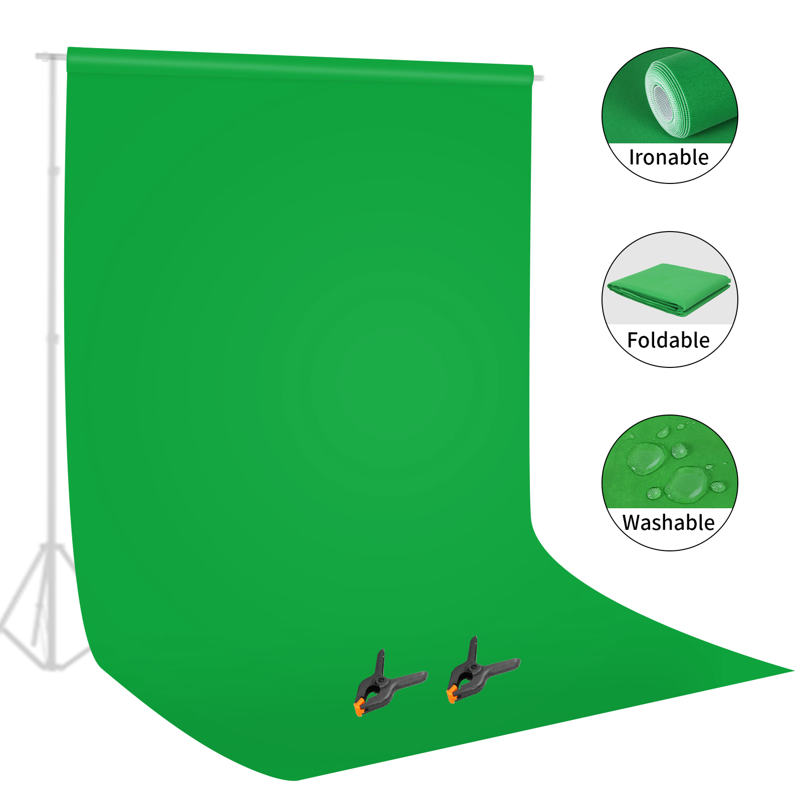 Green Screen Collapsible - Selens Green Screen Hintergrund Chroma Key