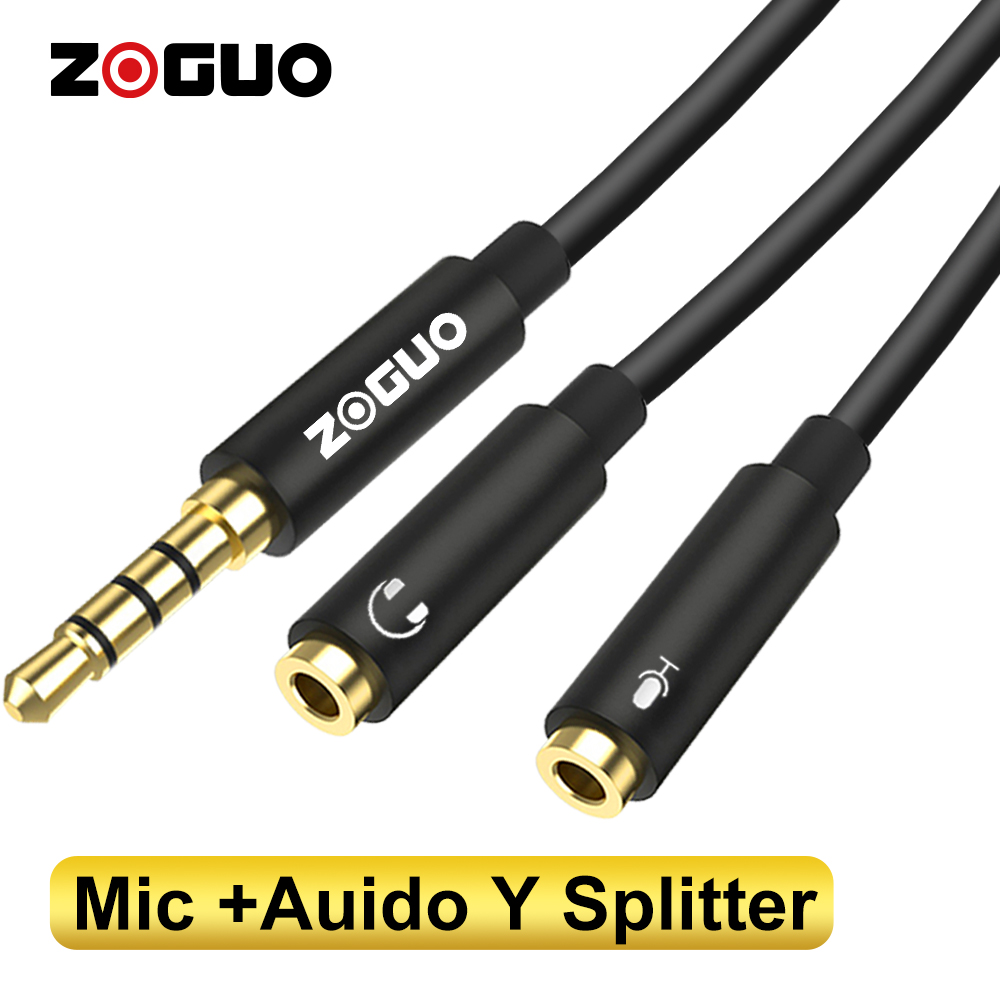 Esports Gaming Splitter - Zoguo audio splitter trrs kopfhörer adapter