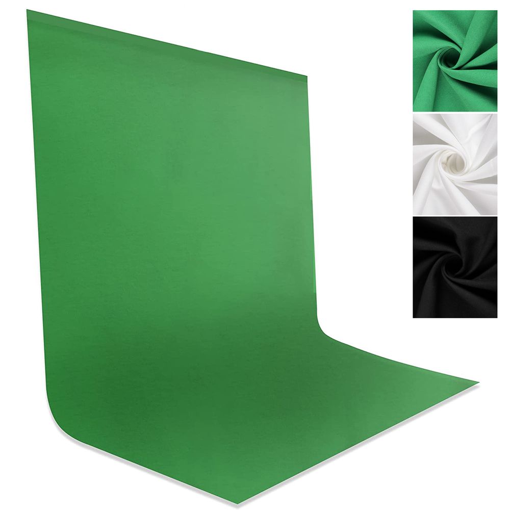 Green Screen Collapsible - Video-Aufnahme Grüner Weißer Schwarzer Glatter Fotografie-Hintergrund