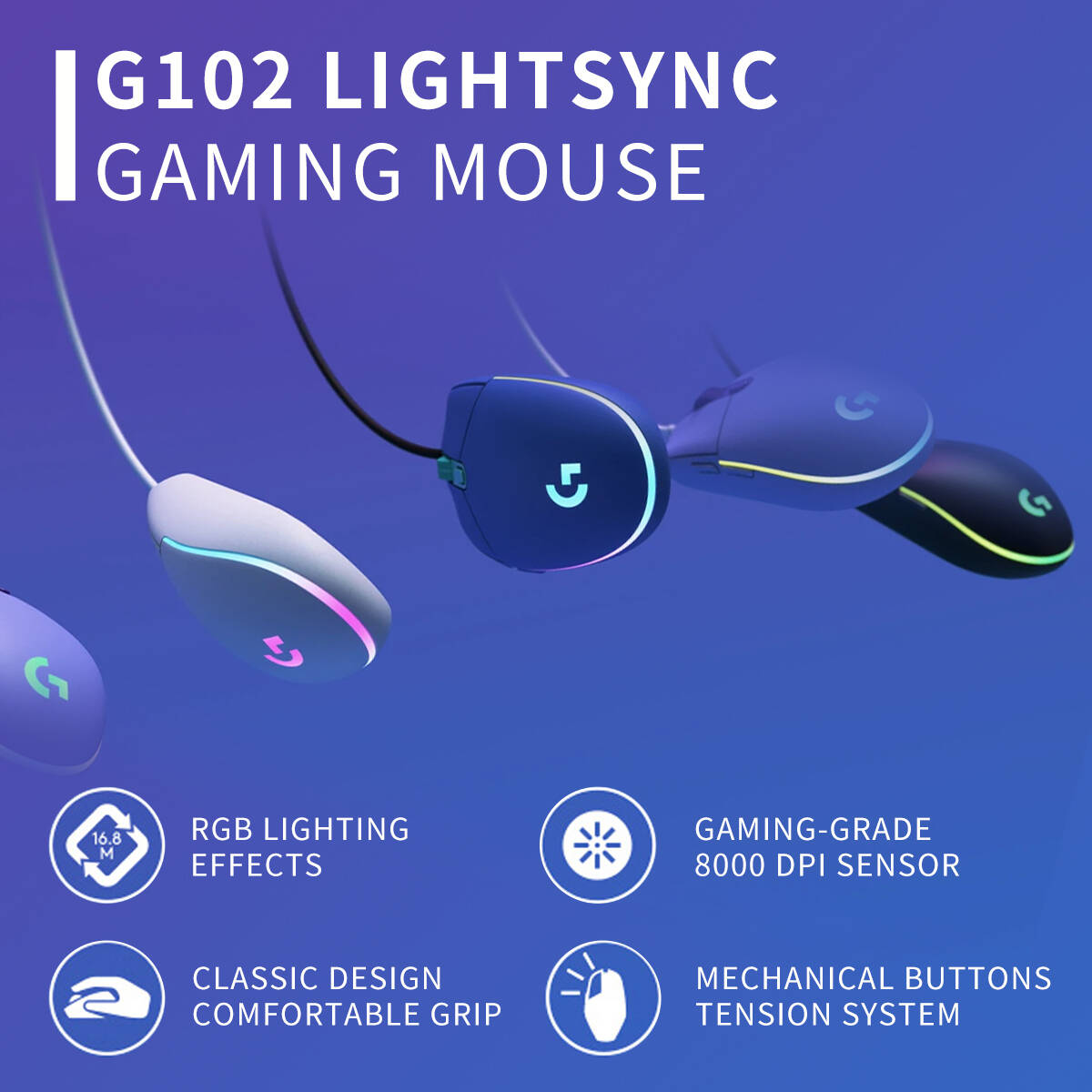 Logitech G102 Kabelgebundene G – Esports Gaming Tournaments Bewertung und Preis